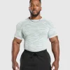 Gymshark T-shirts & Tops*Geo Animal Seamless T-Shirt CoolBlue/CargoBlue