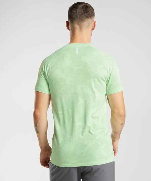 Gymshark T-shirts & Tops*Geo Seamless T-Shirt AloeGreen/TeaGreen