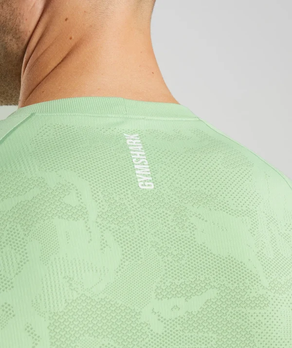 Gymshark T-shirts & Tops*Geo Seamless T-Shirt AloeGreen/TeaGreen