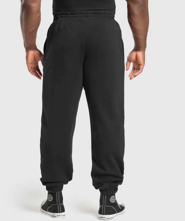 Gymshark Joggers & Sweatpants*Global Lifting Oversized Essential Joggers Black/ConditioningRed