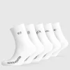 Gymshark Crew Socks*Graphic Conditioning Crew Socks 5pk White