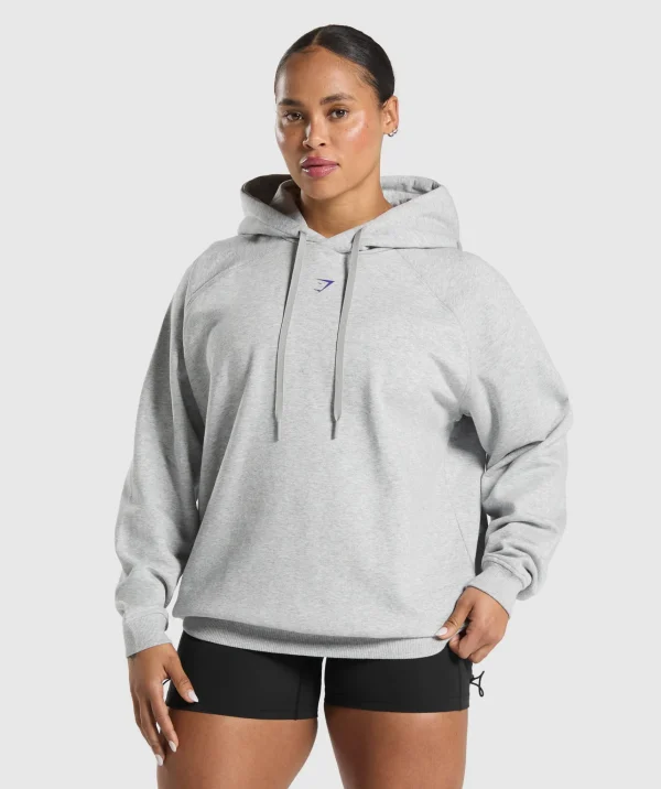 Gymshark Hoodies & Sweatshirts*Graphic Reaper Oversized Hoodie LightGreyCoreMarl