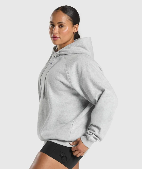 Gymshark Hoodies & Sweatshirts*Graphic Reaper Oversized Hoodie LightGreyCoreMarl