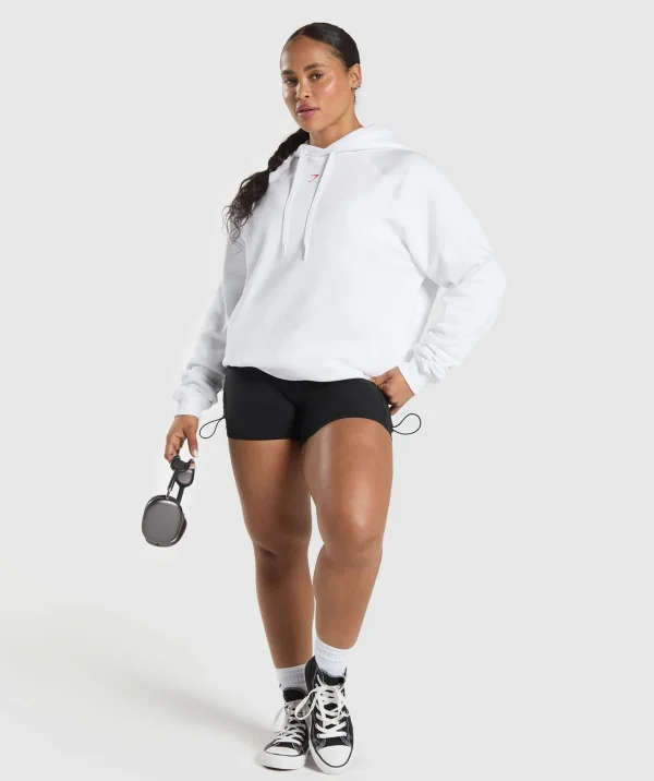 Gymshark Hoodies & Sweatshirts*Graphic Reaper Oversized Hoodie White