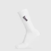 Gymshark Crew Socks*Graphic Shaker Crew Sock Single White