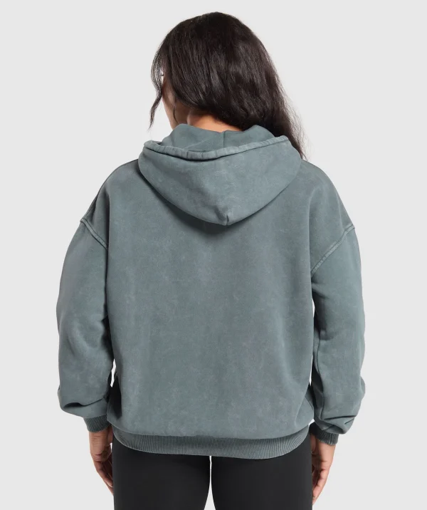 Gymshark Hoodies & Sweatshirts*Grunge Oversized Hoodie SlateTeal