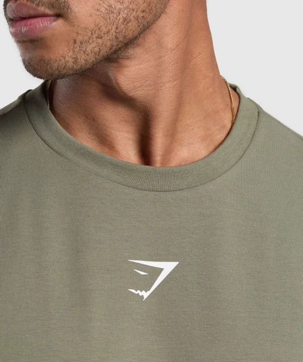 Gymshark T-shirts & Tops | T-shirts & Tops*GS66 Graphic Oversized T-Shirt BaseGreen