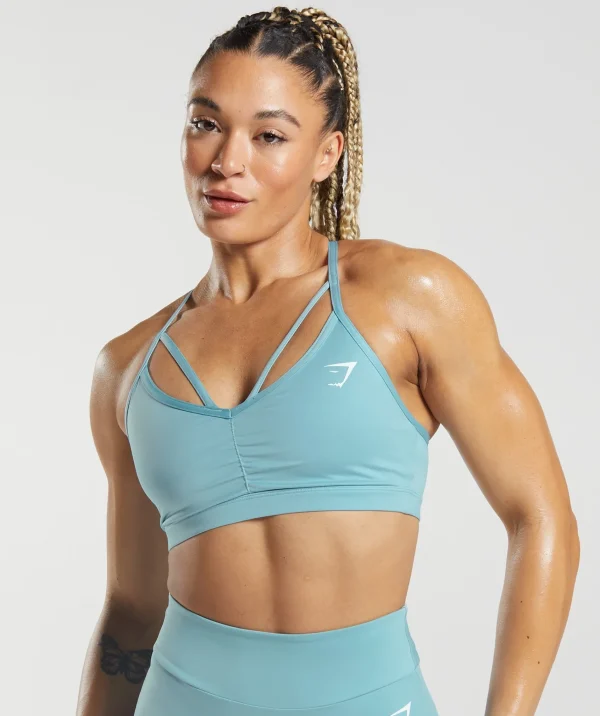 Gymshark Sports Bras*GS Power Sports Bra IcebergBlue