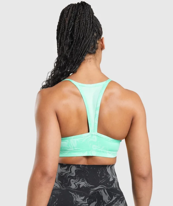 Gymshark Sports Bras*GS Power Sports Bra BrightTurquoisePrint