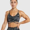 Gymshark Sports Bras*GS Power Strappy Sports Bra DarkGrey