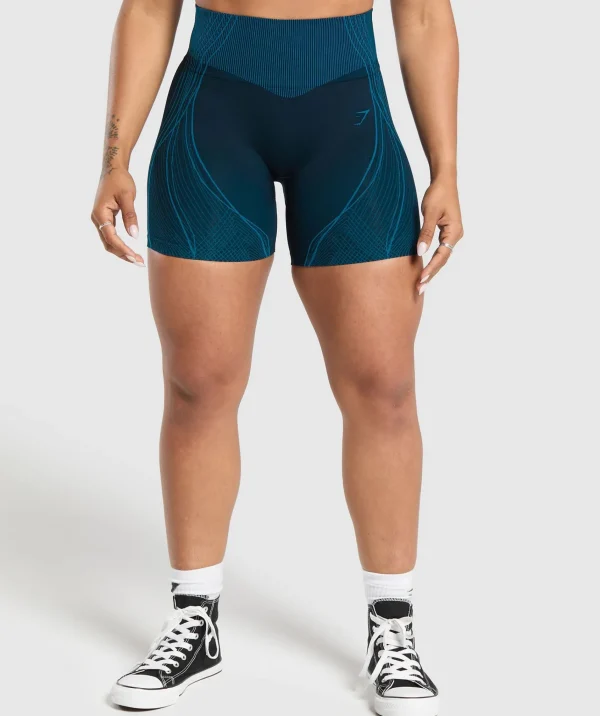 Gymshark Shorts*GS x Analis Apex Seamless Shorts MidnightBlue/LatsBlue