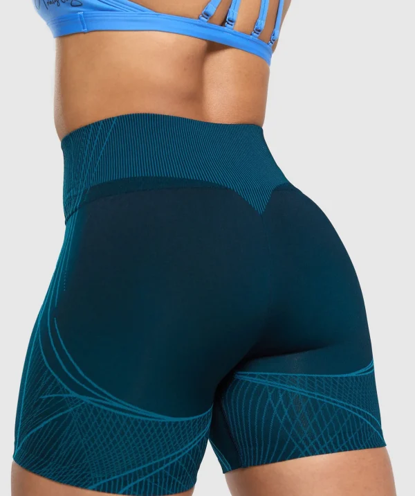 Gymshark Shorts*GS x Analis Apex Seamless Shorts MidnightBlue/LatsBlue