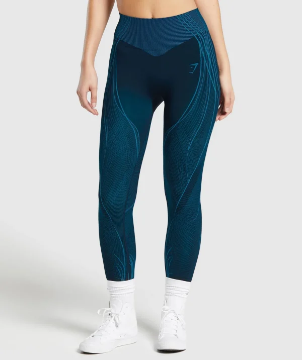 Gymshark Leggings*GS x Analis Leggings MidnightBlue/LatsBlue