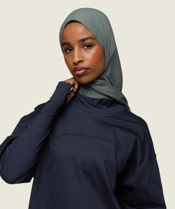 Gymshark Modest Workout Clothes & Hijabs*GS x Leana Deeb Oversized T-shirt MidnightBlue