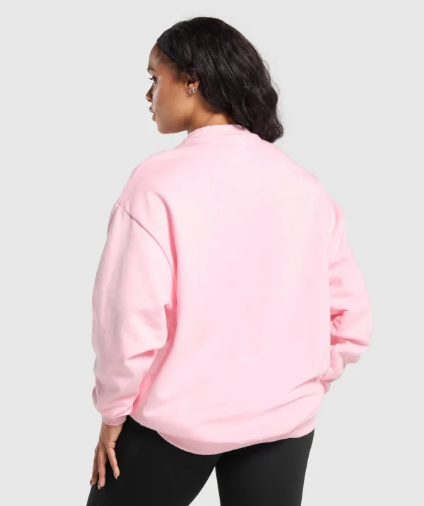 Gymshark Hoodies & Sweatshirts*GSLC Weight Graphic Sweater DollyPink