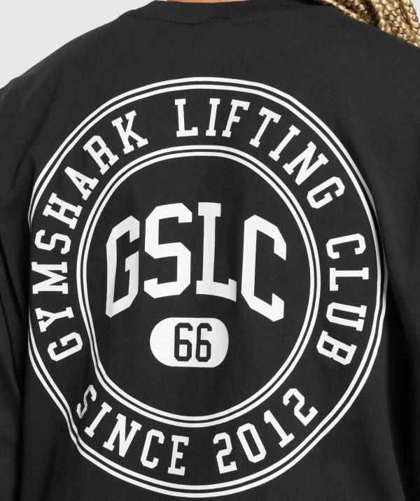 Gymshark T-shirts & Tops*GSLC Weight Graphic T-Shirt Black