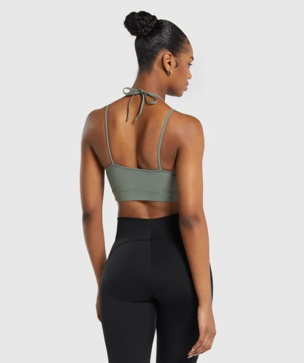 Gymshark Crop Tops | T-shirts & Tops*Halterneck Crop Cami Tank UnitGreen