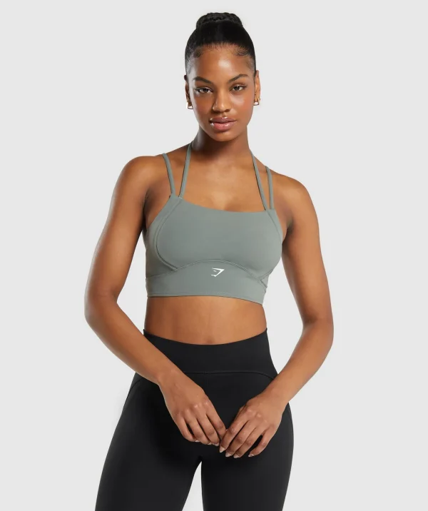 Gymshark Crop Tops | T-shirts & Tops*Halterneck Crop Cami Tank UnitGreen