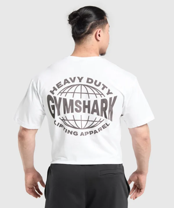 Gymshark T-shirts & Tops*Heavy Duty Apparel T-Shirt White