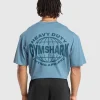 Gymshark T-shirts & Tops*Heavy Duty Apparel T-Shirt FadedBlue