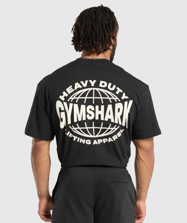 Gymshark T-shirts & Tops*Heavy Duty Apparel T-Shirt Black