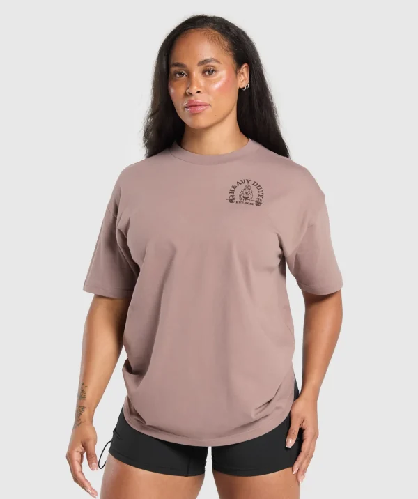 Gymshark T-shirts & Tops*Heavy Duty Oversized T-Shirt PowderMauve