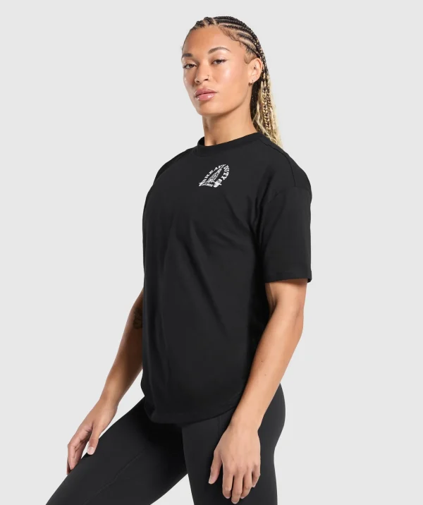 Gymshark T-shirts & Tops*Heavy Duty Oversized T-Shirt Black