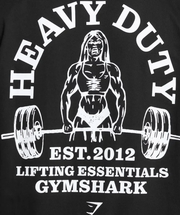 Gymshark T-shirts & Tops*Heavy Duty Oversized T-Shirt Black