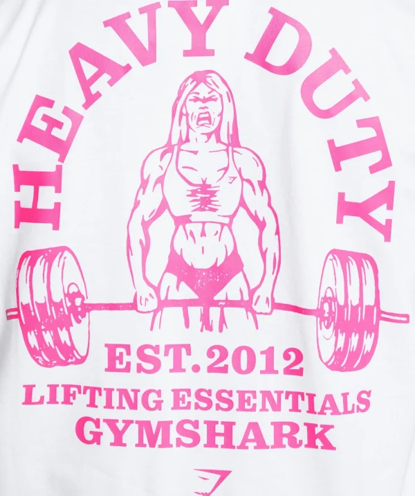 Gymshark T-shirts & Tops*Heavy Duty Oversized T-Shirt White