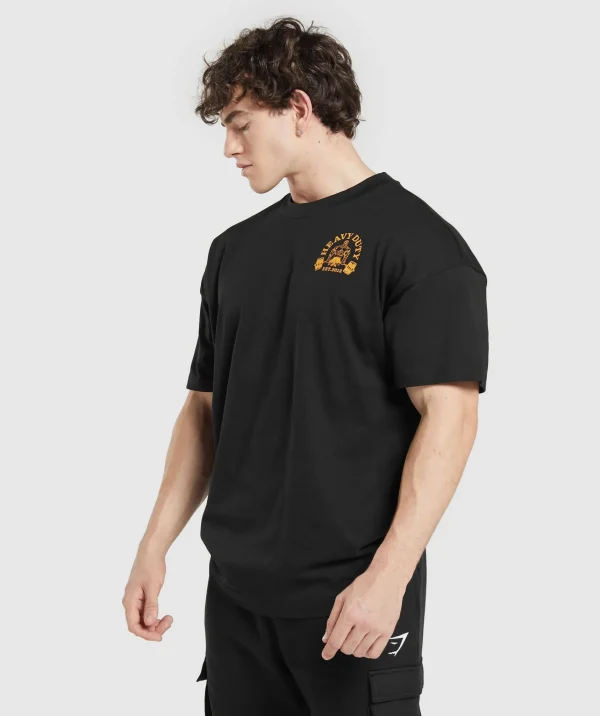 Gymshark T-shirts & Tops*Heavy Duty T-Shirt Black