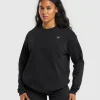 Gymshark T-shirts & Tops*Heavyweight Cotton Long Sleeve Top Black