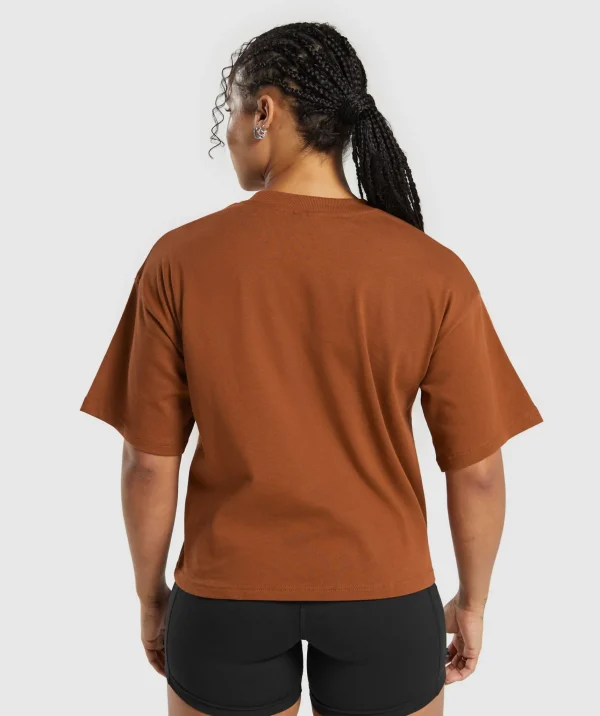 Gymshark T-shirts & Tops*Heavyweight Cotton T-Shirt CopperBrown