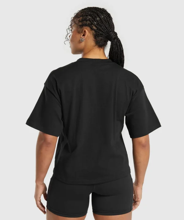 Gymshark T-shirts & Tops*Heavyweight Cotton T-Shirt Black