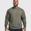 Gymshark T-shirts & Tops*Heavyweight Long Sleeve T-Shirt StrengthGreen