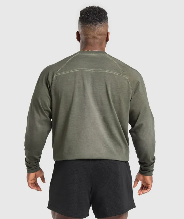 Gymshark T-shirts & Tops*Heavyweight Long Sleeve T-Shirt StrengthGreen