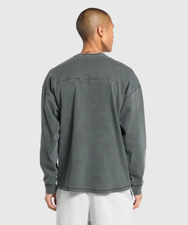 Gymshark Hoodies & Sweatshirts*Heavyweight Rib Crew AsphaltGrey