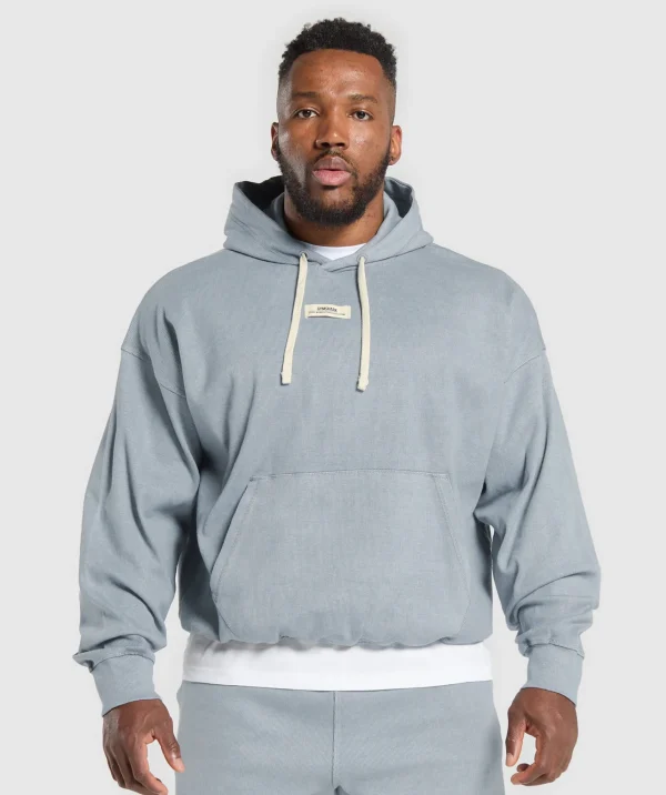 Gymshark Hoodies & Sweatshirts*Heavyweight Rib Hoodie DenimGrey