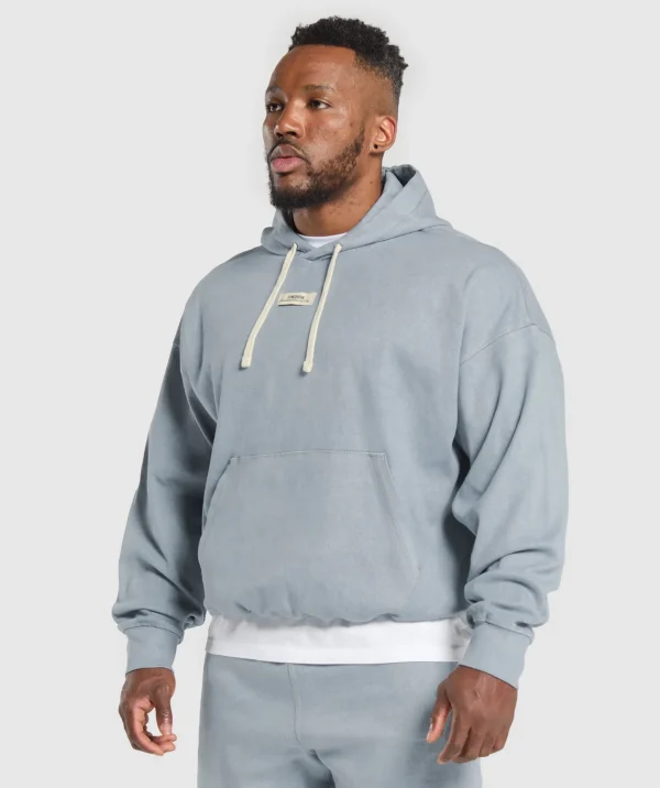 Gymshark Hoodies & Sweatshirts*Heavyweight Rib Hoodie DenimGrey