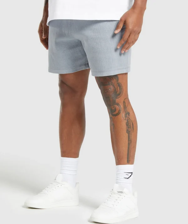 Gymshark Shorts*Heavyweight Ribbed Shorts DenimGrey