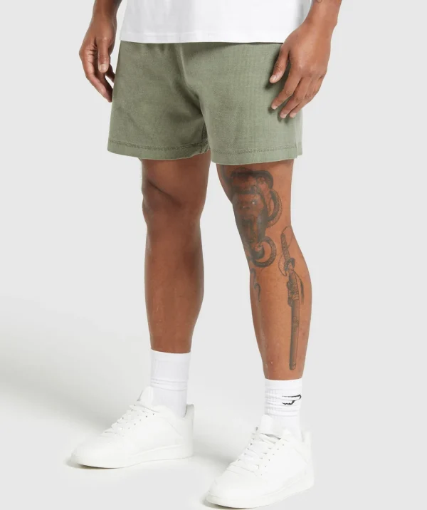 Gymshark Shorts*Heavyweight Ribbed Shorts UnitGreen