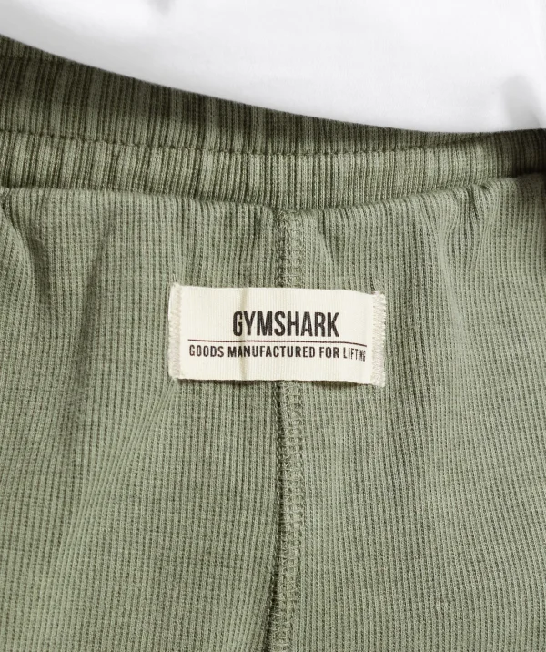 Gymshark Shorts*Heavyweight Ribbed Shorts UnitGreen