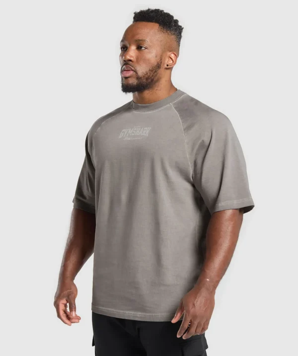 Gymshark T-shirts & Tops*Heavyweight T-Shirt MetalGrey/AsphaltGrey