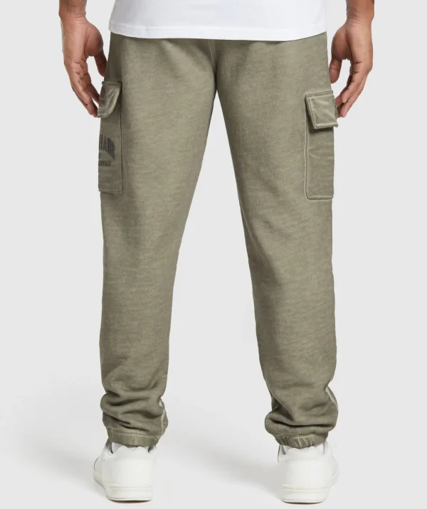 Gymshark Cargo Pants | Sweatsuits*Heavyweight Washed Cargo Joggers UtilityGreen