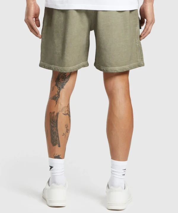 Gymshark Cargo Pants | Shorts*Heavyweight Washed Cargo Shorts UtilityGreen