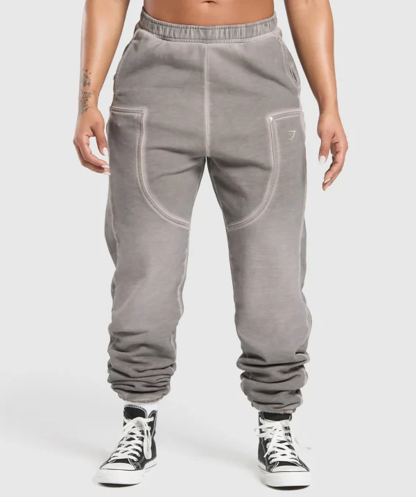 Gymshark Joggers & Sweatpants*Heavyweight Washed Pants MetalGrey/AsphaltGrey