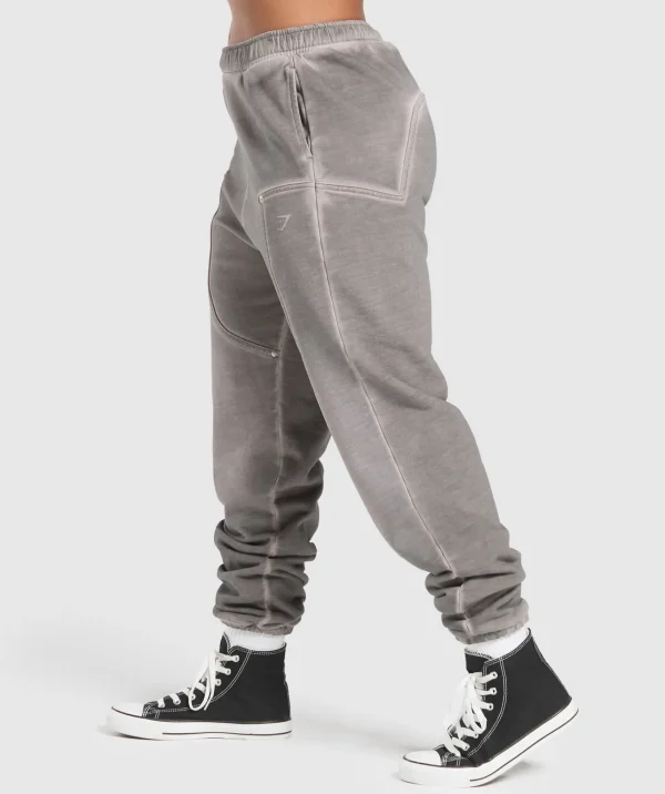 Gymshark Joggers & Sweatpants*Heavyweight Washed Pants MetalGrey/AsphaltGrey