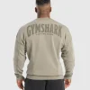 Gymshark Hoodies & Sweatshirts*Heritage Washed Crew UtilityGreen