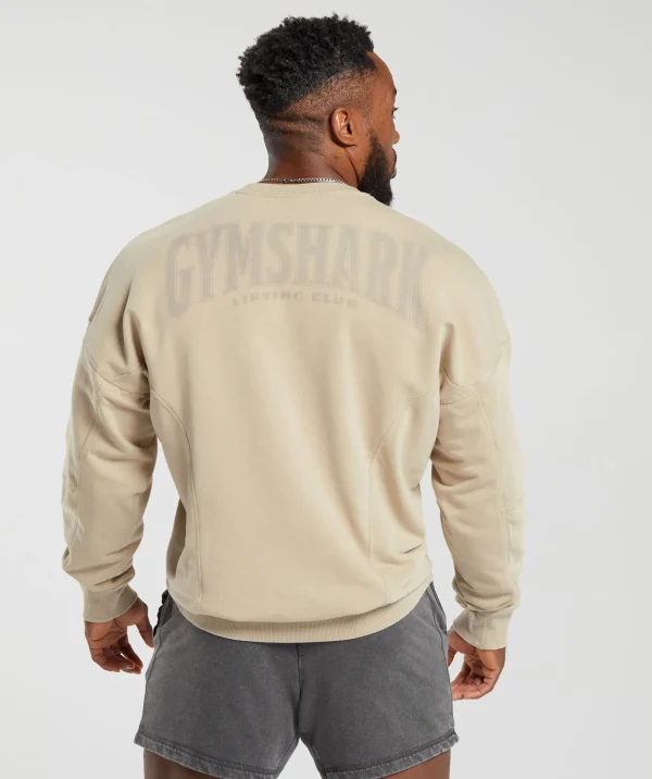 Gymshark Sweatsuits | Hoodies & Sweatshirts*Heritage Washed Crew DesertBeige