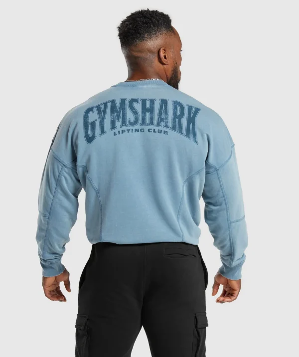 Gymshark Sweatsuits*Heritage Washed Crew FadedBlue