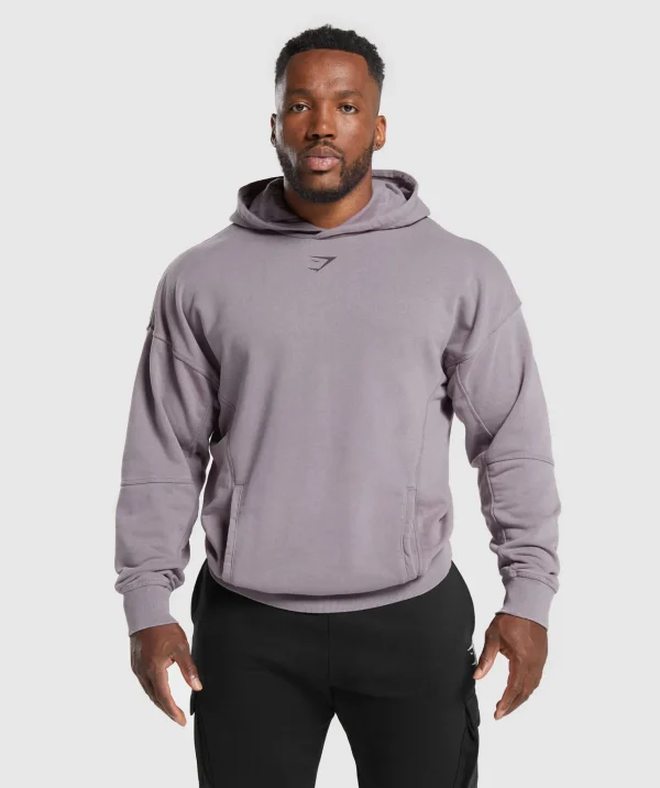 Gymshark Hoodies & Sweatshirts*Heritage Washed Hoodie FogPurple